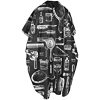 Los mejores  - TRIXES Capa Bata con Estampado Negro para Adultos Salón Peluquería Barberos perfecta para Corte- Coloración- Reflejos…